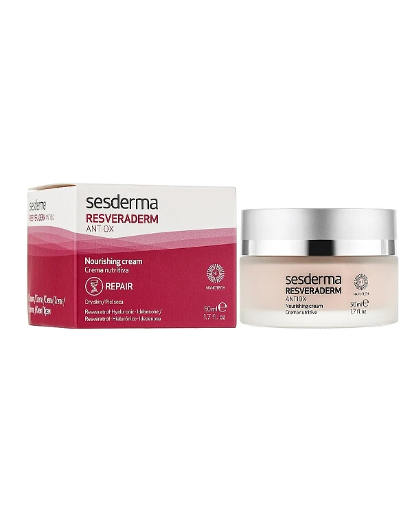 Sesderma - Крем-антиоксидант питательный Resveraderm Antiox Nourishing Facial Cream 50 мл