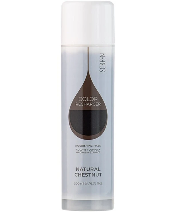Screen Professional - Питательная тонирующая маска для волос Puredips Nourishing Color Mask Natural Chestnut, 200 мл
