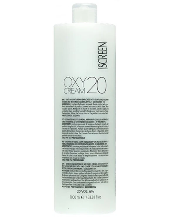 Screen Professional - Oxidant cream with sunflower oil and a mix of vitamins Oxy Cream 1000ml, 6 %