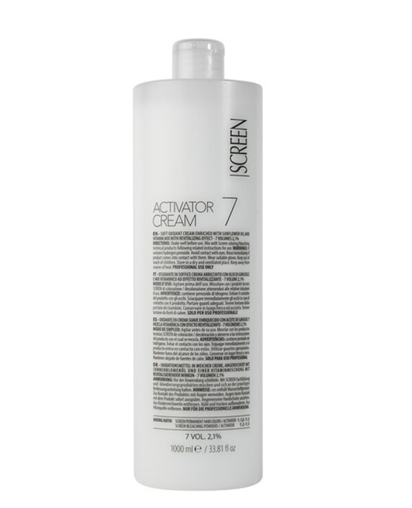 Screen Professional - Soft oxidizing cream 2.1% with sunflower oil and a mix of vitamins Activator Cream 7 1000ml, 2.1 %