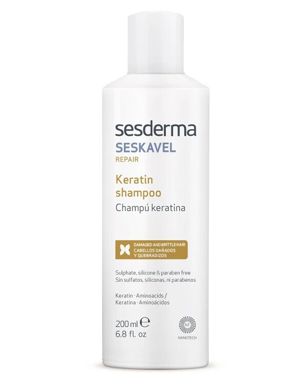 Sesderma - Шампунь восстанавливающий с кератином Seskavel Repair Keratin Shampoo 200 мл