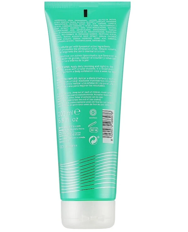 Sesderma - Антицеллюлитный гель с подтягивающим эффектом Celulex Anti-Cellulite Gel 200 мл back