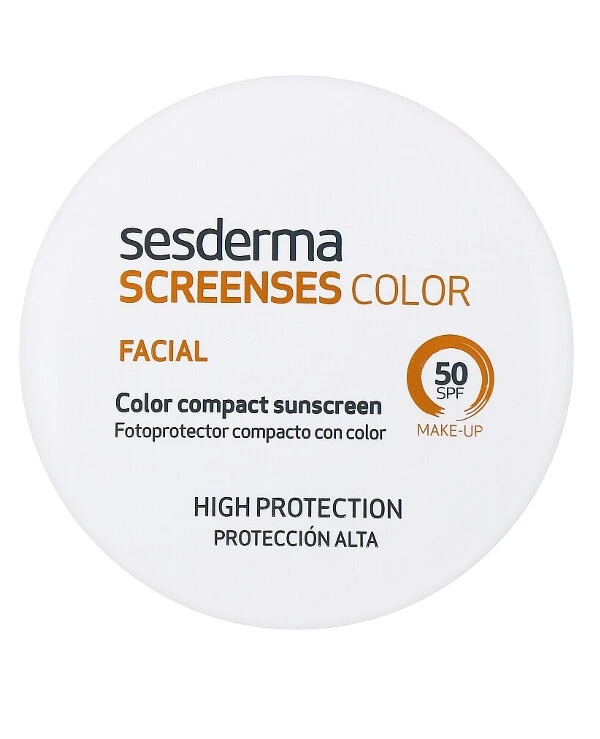 Sesderma - Солнцезащитный тональный крем, коричневый Screen Ses Compact SPF 50 Brown 10 г