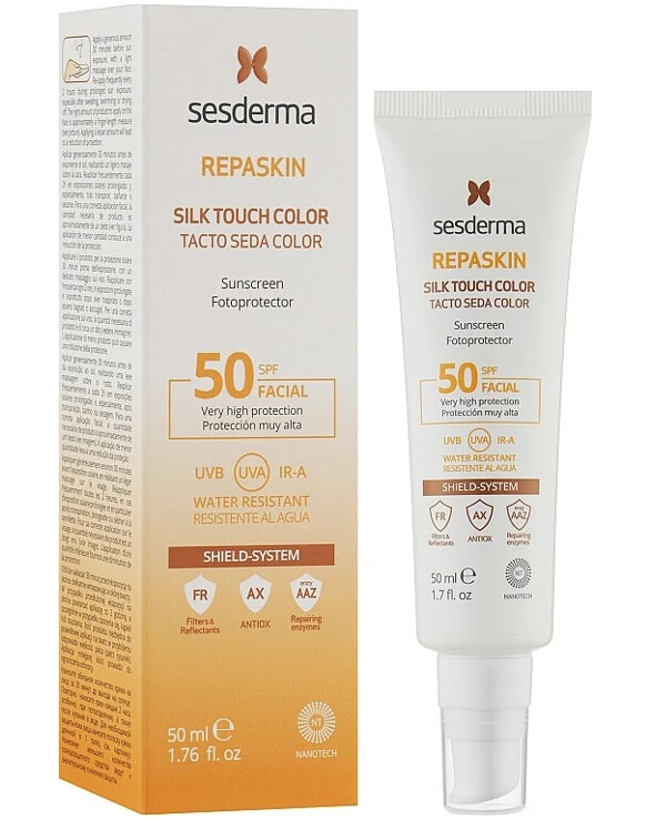 Sesderma - Солнцезащитное средство для лица с тонирующим эффектом Repaskin Silk Touch Color SPF 50 50 мл