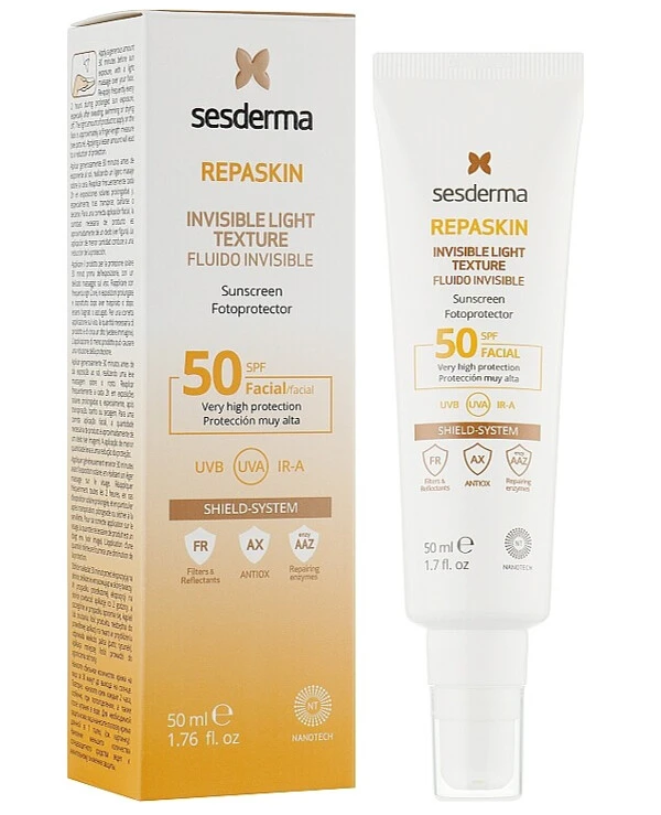 Sesderma - Солнцезащитное средство сверхлегкое для лица Repaskin Invisible Light SPF 50 50 мл