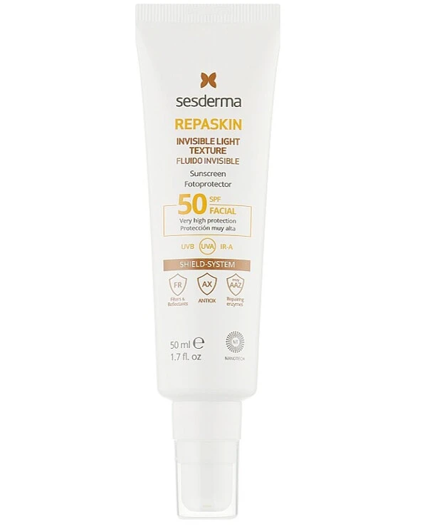 Sesderma - Солнцезащитное средство сверхлегкое для лица Repaskin Invisible Light SPF 50 50 мл back