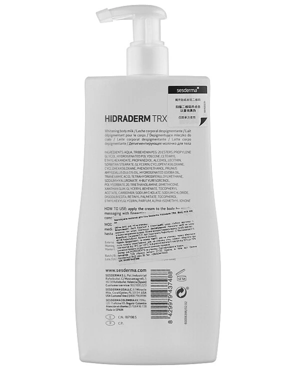 Sesderma - Body milk Hidraderm TRX Body Milk 400ml back