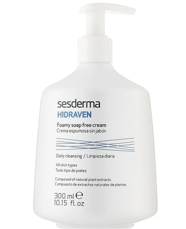 Sesderma - Пенящийся гель для умывания лица и тела Hidraven Foamy Soapless Cream 300 мл