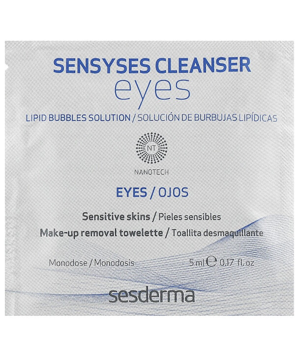 Sesderma - Eye makeup remover wipes Sensyses Cleanser Eyes  back