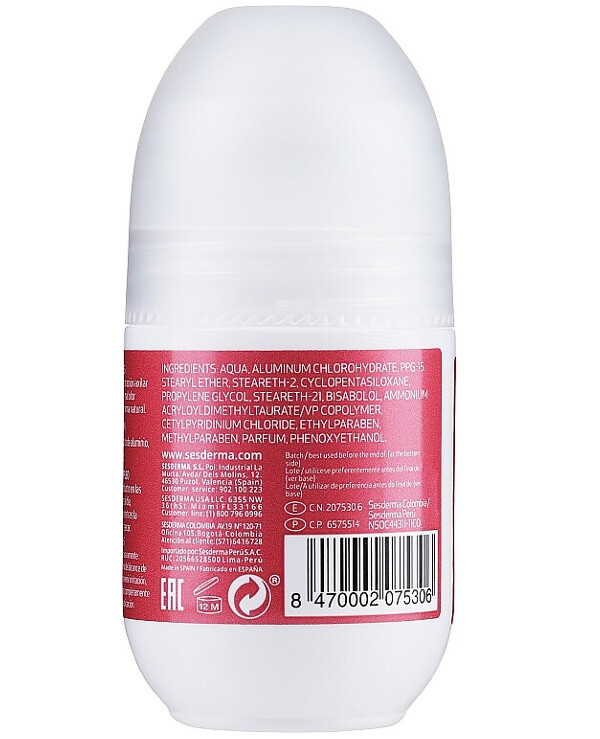 Sesderma - Roll-on deodorant for women Dryses Deodorant For Women 75ml back
