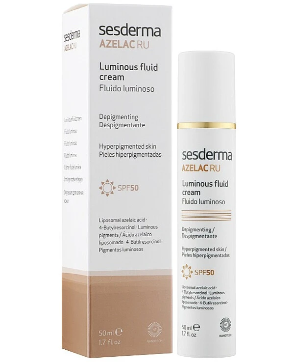 Sesderma - Осветляющая эмульсия для лица Azelac Luminous Fluid Cream 50 мл back