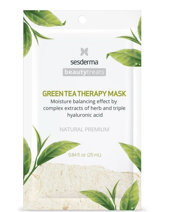 Sesderma - Увлажняющая маска с экстрактом зеленого чая Beauty Treats Green Tea Therapy Mask 25 мл