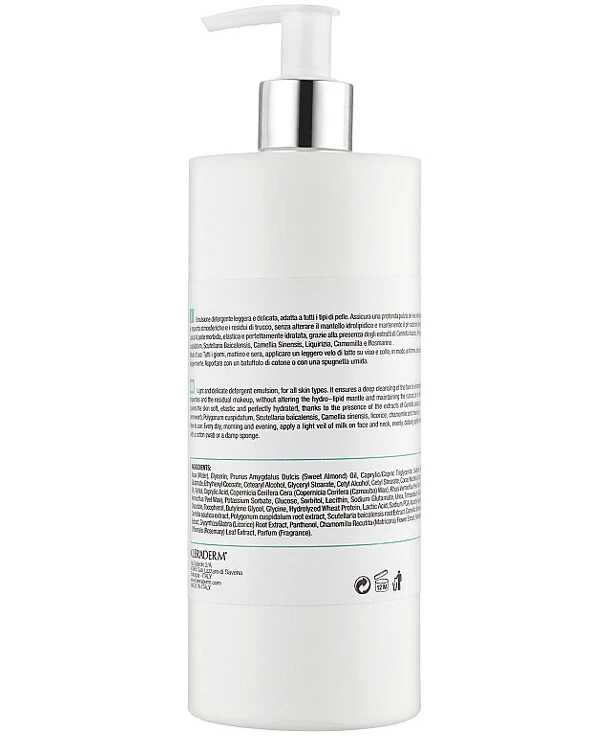 Kleraderm - Деликатное очищающее молочко для лица Start Up Cleansing Milk 500 мл back