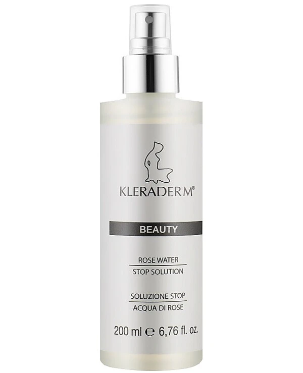 Kleraderm - Стоп-раствор для нейтрализации пилинга с экстрактом розовой воды Beauty Rose Water Stop Solution 200 мл