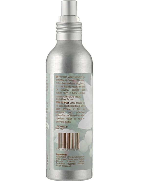 Kleraderm - Ароматическая вода тонизирующая Цветы апельсина Aromatic Water Orange Blossom 150 мл back
