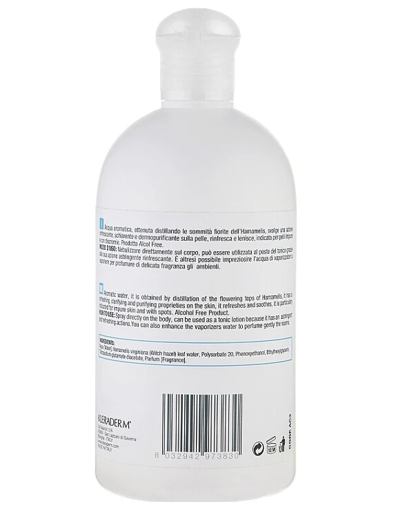 Kleraderm - Ароматическая вода балансирующая Гамамелис Aromatic Water Hamamelis 500 мл back