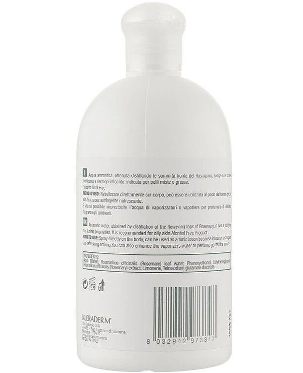 Kleraderm - Ароматическая вода Розмарин Aromatic Water Rosemary 500 мл back