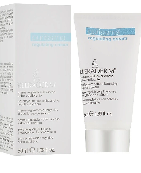 Kleraderm Крем себорегулирующий с гелихризумом для лица | Purissima Regulating Cream фото, цена, купить