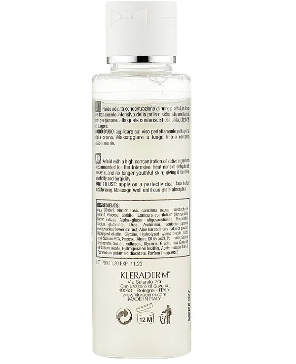 Kleraderm - Флюид для ухода за сухой кожей лица Idroderm Collastin Fluid 100 мл back