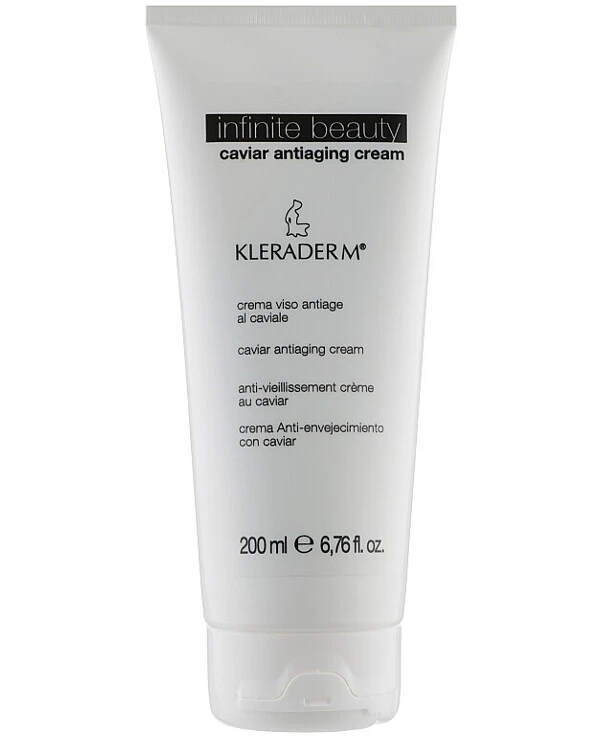 Kleraderm - Крем для обличчя з Чорною Ікрою Infinite Beauty Caviar Antiaging Cream 200 мл