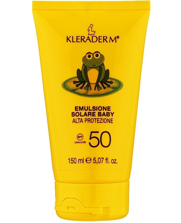 Kleraderm - Sunscreen children's day emulsion cream SPF 50 Klerasol Emulsione Solare Baby 150ml