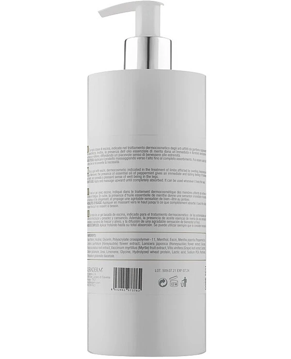 Kleraderm - Гель освежающий для ног Celliderm Refreshing Gel 500 мл back