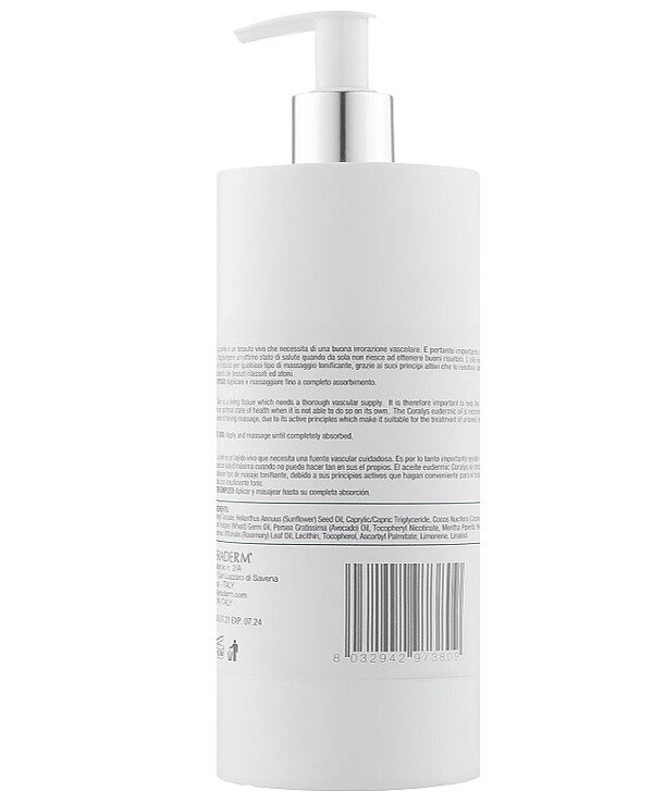 Kleraderm - Cosmetic body oil Rassoderm Coralys Eudermic Oil 500ml back