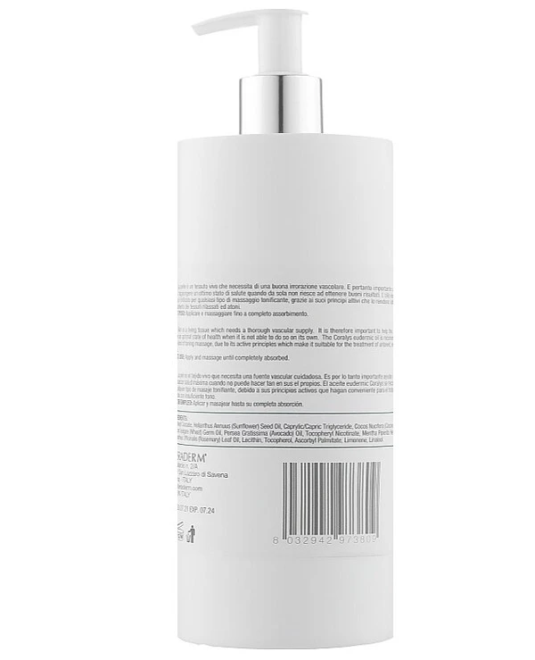 Kleraderm - Масло косметическое для тела Rassoderm Coralys Eudermic Oil 500 мл back