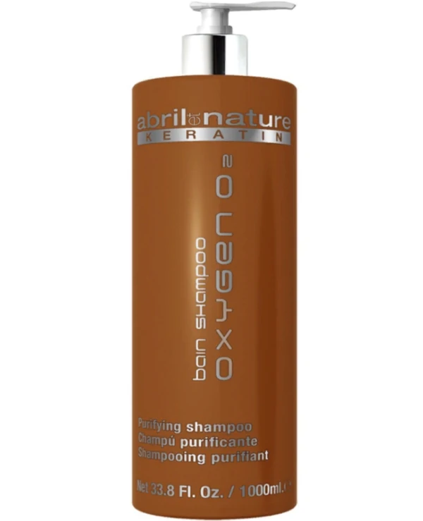Abril Et Nature - Шампунь для чутливого волосся з кератином Bain Oxygen O2 Shampoo 1000 мл