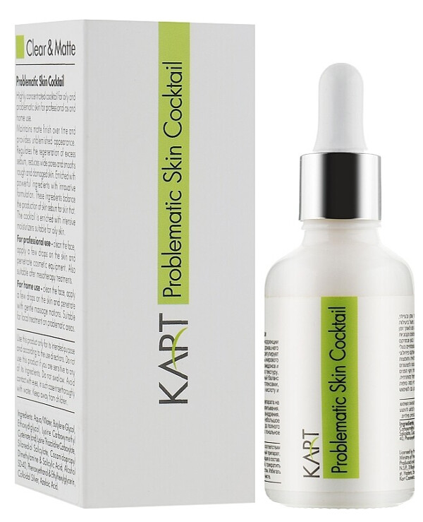 Kart - Facial cocktail for oily and problem skin Clear & Matte Cocktail for Problematic Skin 30ml