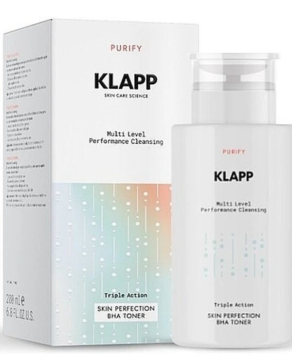 Klapp - Тонер Бетагидрокси Purify Triple Action Skin Perfection BНА Toner 200 мл
