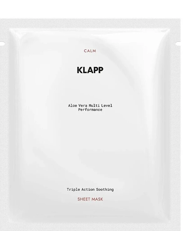 Klapp - Успокаивающая тканевая маска для лица Aloe Vera Soothing Sheet Mask 3 шт back