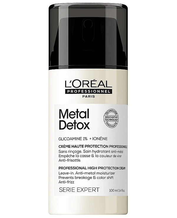 L'oreal Professionnel - Крем-уход для уменьшения ломкости всех типов волос и нежелательного изменения цвета Metal Detox Professional High Protection Cream 100 мл