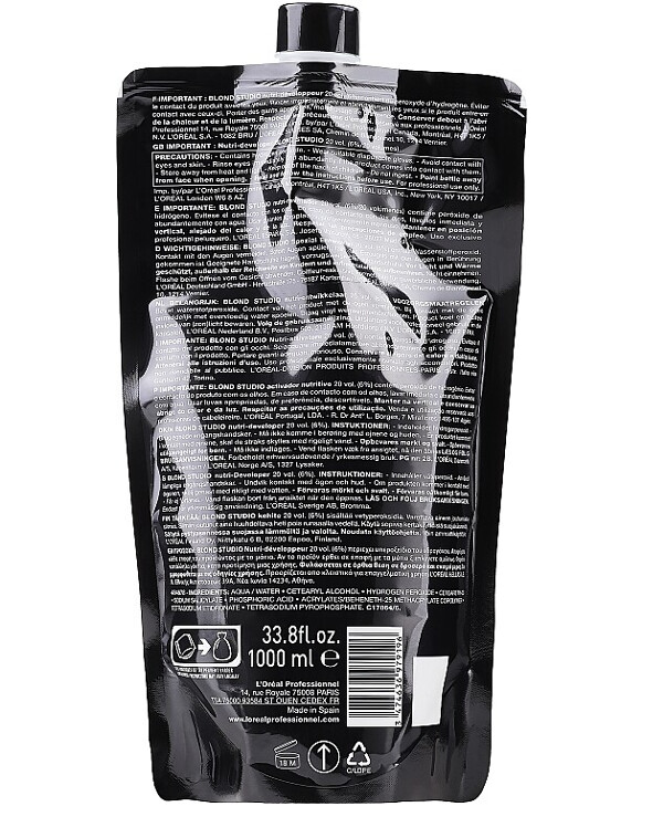 L'oreal Professionnel - Nourishing creamy developer for bleached hair Blond Studio Creamy Nutri-Developer 1000ml, 6 % back