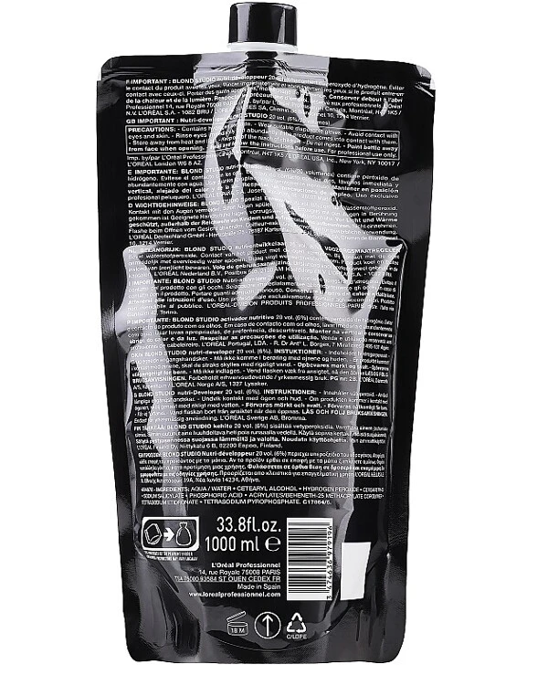 L'oreal Professionnel - Питательный кремовый проявитель для осветленных волос Blond Studio Creamy Nutri-Developer Vol.20 1000 мл, 6 % back