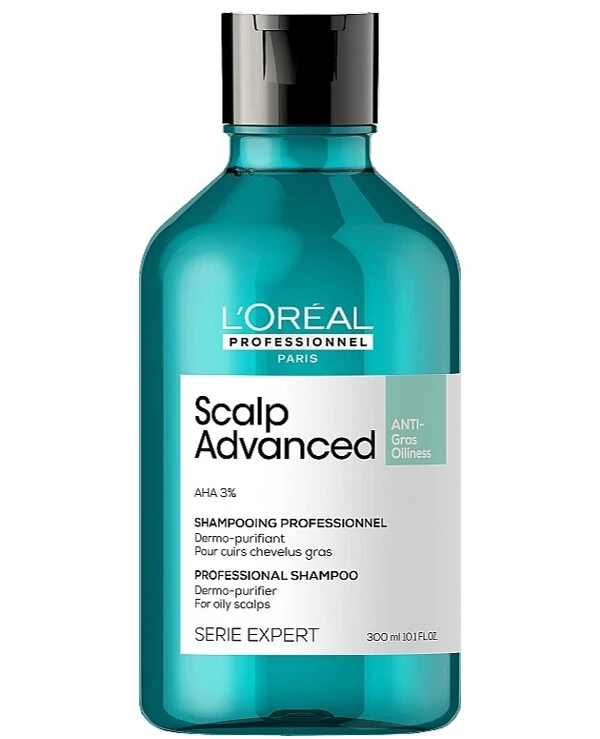 L'oreal Professionnel - Профессиональный очищающий шампунь для склонных к жирности волос Scalp Advanced Anti-Oiliness Shampoo 300 мл