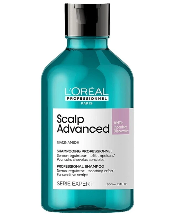 L'oreal Professionnel - Дерморегулирующий успокаивающий шампунь для чувствительной кожи головы Scalp Advanced Niacinamide Dermo-Regulator Shampoo 300 мл