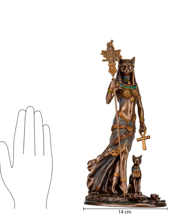 Veronese Статуэтка Бастет - египетская богиня (27 см) 78166A4 | Статуэтка Бастет - египетская богиня (27 см)