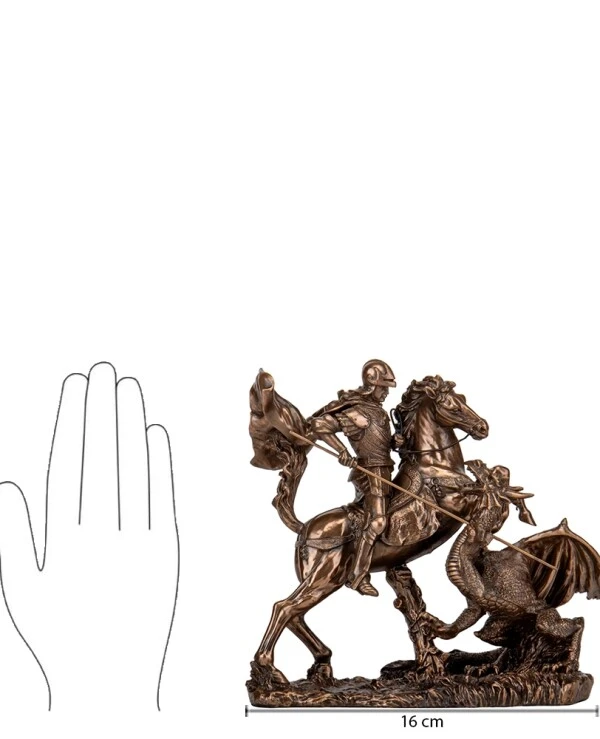Veronese Статуэтка Георгий Змееборец (16 см) 78076A1 | Статуэтка Георгий Змееборец (16 см)_8
