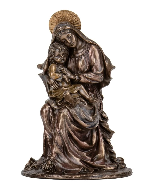 Veronese - Figurine of the Virgin Mary with Jesus (24 cm) 75432A4  Bronze