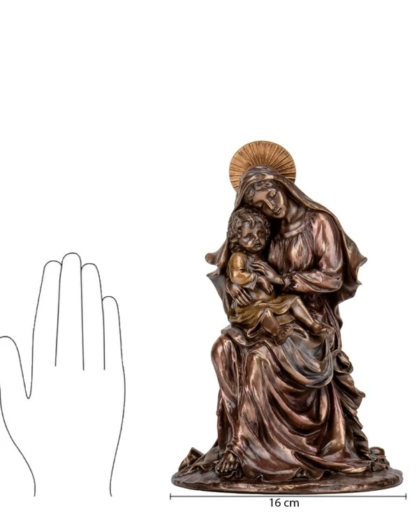 Veronese Статуетка Діва Марія з Ісусом (24 см) 75432A4 | Статуетка Veronese Діва Марія з Ісусом_5