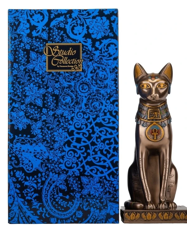 Veronese - Figurine Egyptian cat (30.5 cm) 73559A4  Bronze back