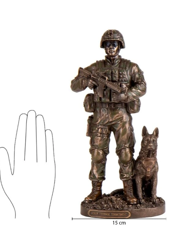 Veronese Figurine of a Military man with a dog (29 cm) | Figurine of a Military man with a dog (29 cm)_8