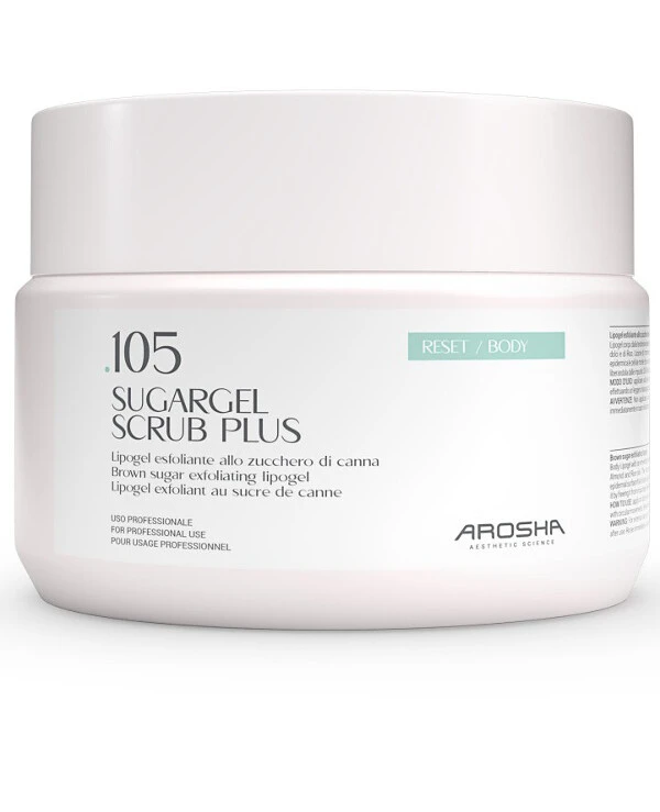 Arosha - Скраб-эксфолиант для тела с коричневым сахаром 105 Sugargel Scrub Plus 500 мл