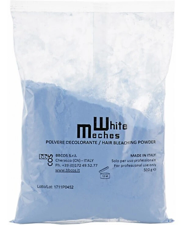 BBcos - Осветляющая пудра, пакет White Meches Plus Bleaching Powder 500 г