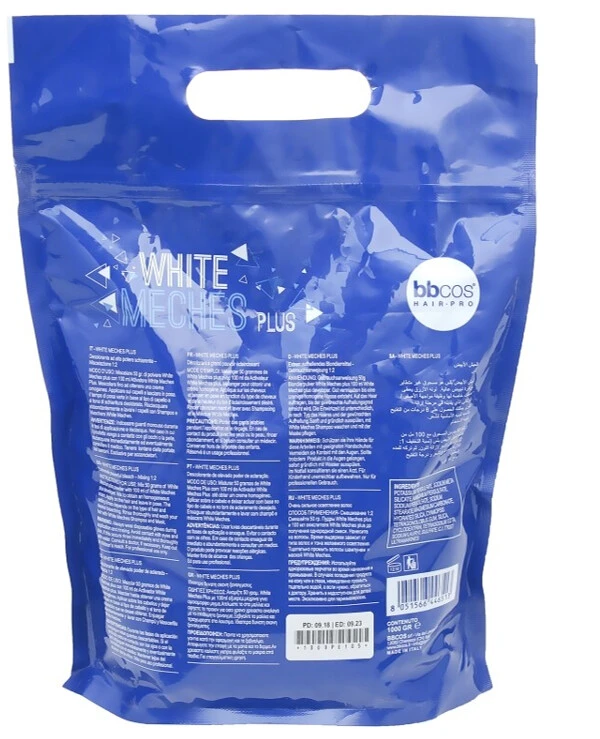 BBcos - Осветляющая пудра аммиачная White Meches Plus Bleaching Powder 1 кг back