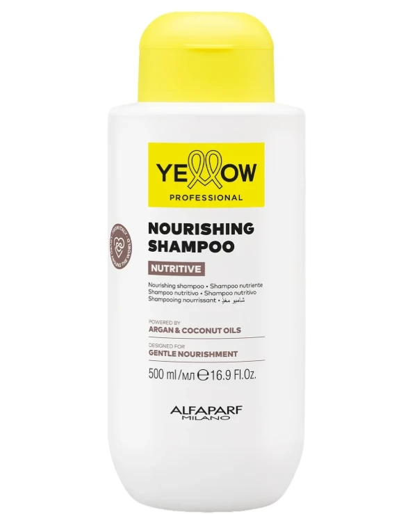 Yellow - Питательный шампунь для волос Argan and Coconut Nourishing Shampoo 500 мл