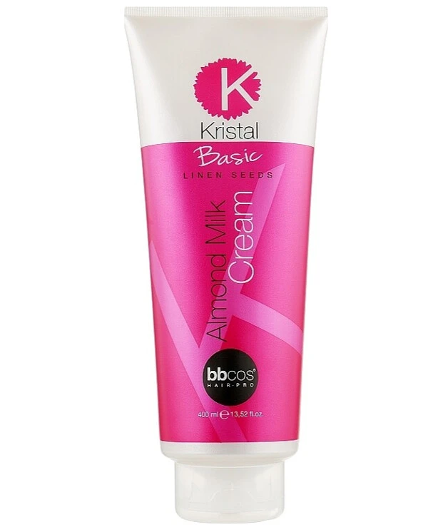 BBcos - Бальзам с миндальным молочком для волос Kristal Basic Linen Seeds Almond Milk 400 мл