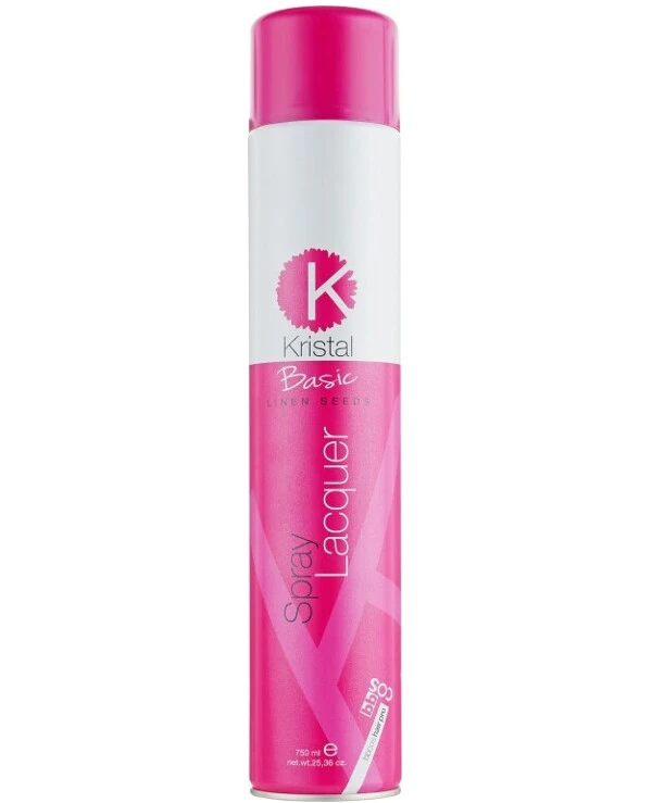 BBcos - Лак для волос, сильной фиксации Kristal Basic Linen Seeds Spray Laquer 750 мл