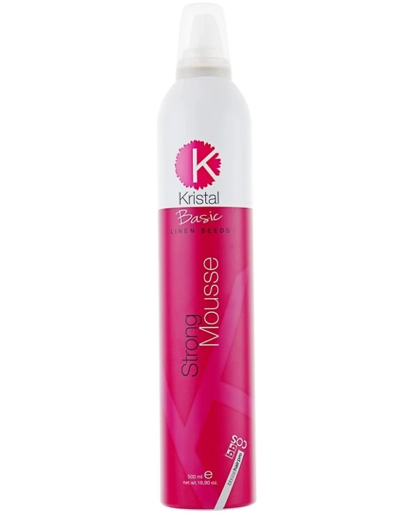 BBcos - Мусс для укладки волос Kristal Basic Linen Seeds Strong Muss 500 мл